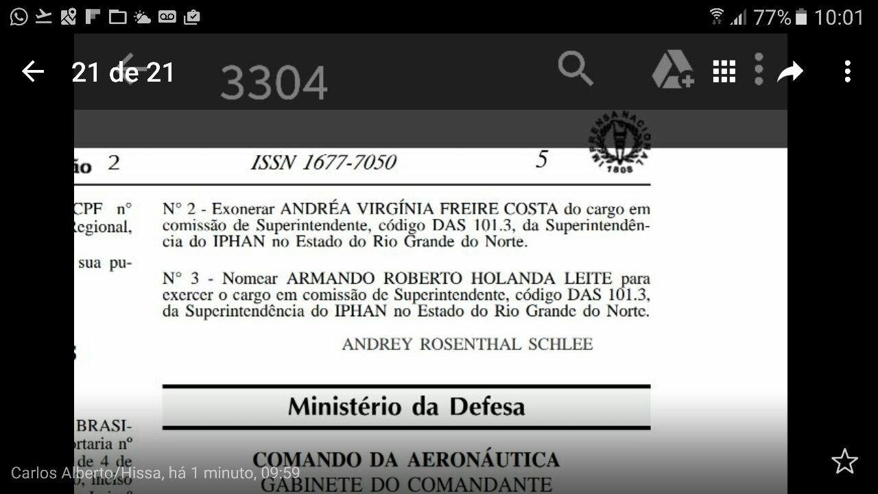 Por indicação de Antônio Jácome, advogado Armando Holanda assume comando do Iphan/RN, órgão que preserva e fiscaliza o patrimônio cultural