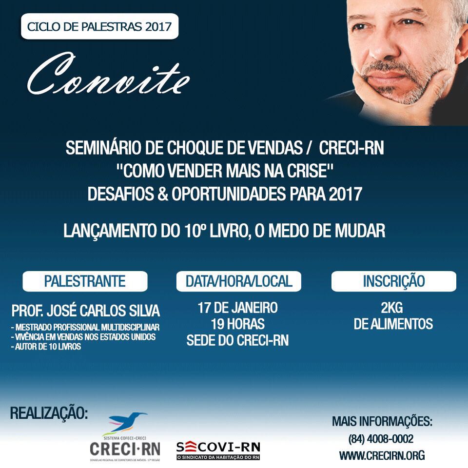 Palestra sobre como vender mais na crise será realizada para corretores de imóveis do RN