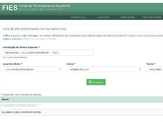 Suzane Richthofen é selecionada no Fies para cursar faculdade católica