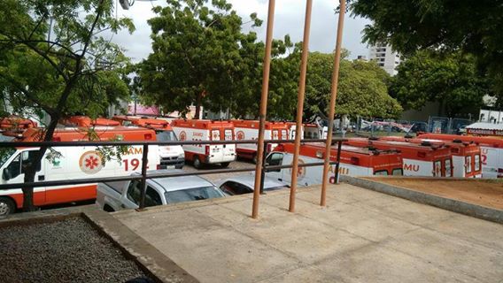 Com macas retidas, 21 ambulâncias do Samu ficam retidas no Walfredo Gurgel, em Natal (RN)