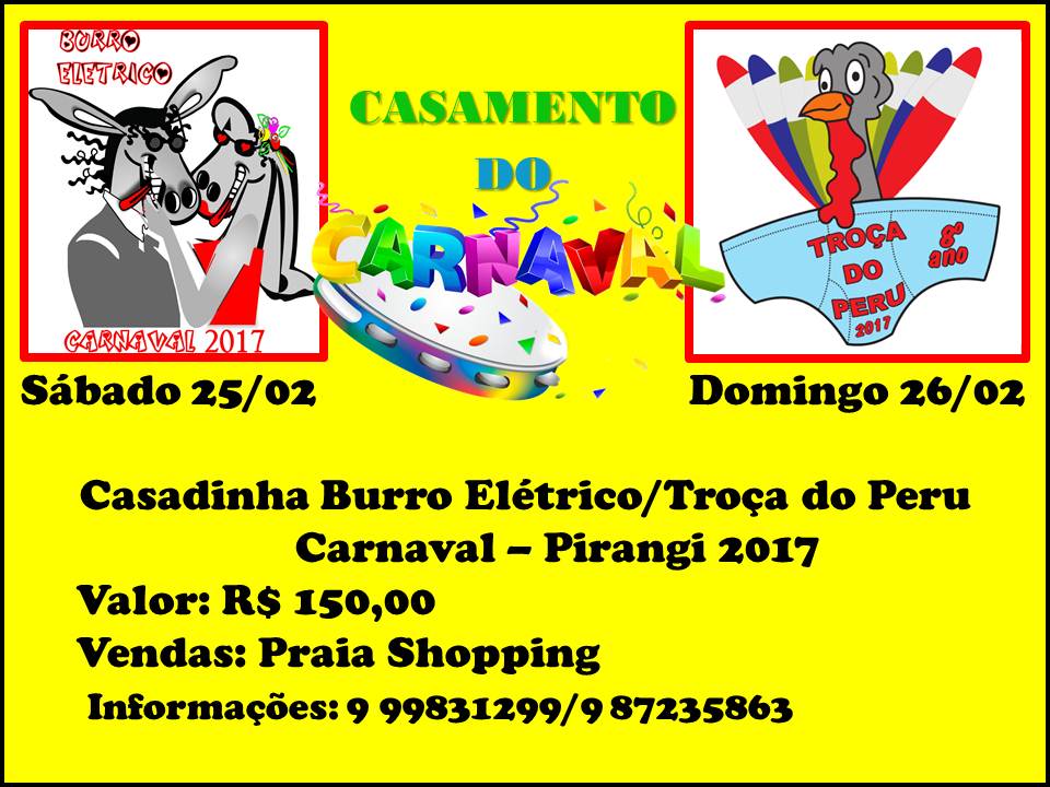 Carnaval de Pirangi: 'Burro Elétrico' e 'Troça do Peru' anunciam casadinha relâmpago