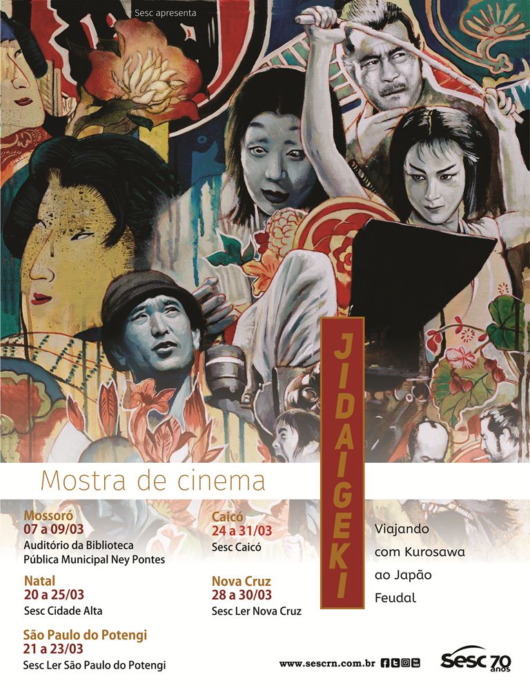 Sesc exibe em quatro cidades do RN mostra de cinema que viaja pelo Japão feudal