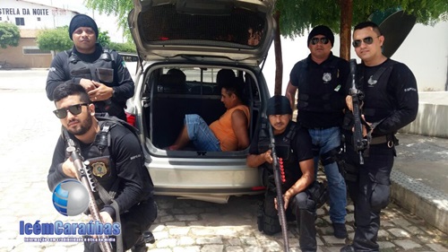 Foragido da Cadeia Pública de Caraúbas é recapturado quando pretendia matar sua mulher e mãe na cidade de Lucrécia (RN)