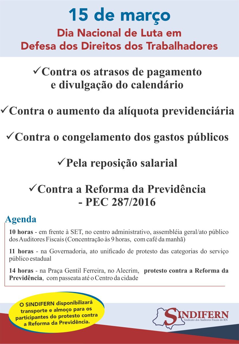 Fisco estadual adere a movimento nacional e também participa de paralisação nesta quarta-feira