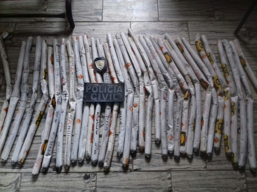 Polícia apreende 38 bananas de dinamite em Currais Novos