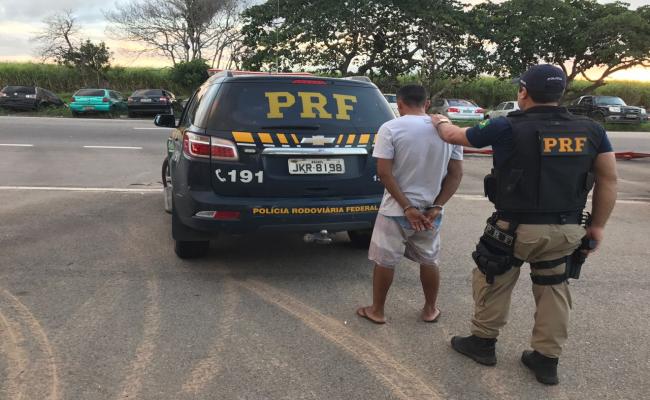 Polícia Rodoviária Federal prende mais um foragido do semiaberto na BR 101