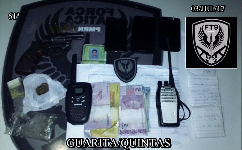 Polícia Militar apreende drogas e arma de fogo na zona Oeste