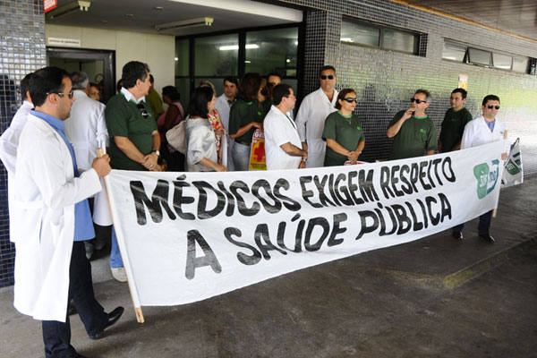 Médicos do estado iniciam paralisação dos atendimentos hoje em todas as unidades de saúde