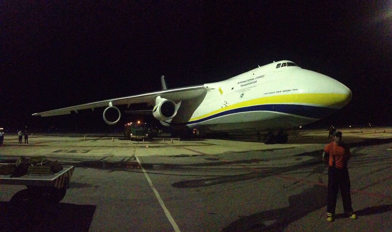 Segundo maior avião cargueiro do mundo pousou no aeroporto da Grande Natal