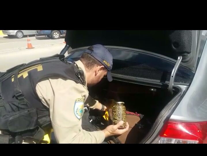 Polícia Rodoviária Federal prende casal com maconha na BR 101 na manhã desta segunda