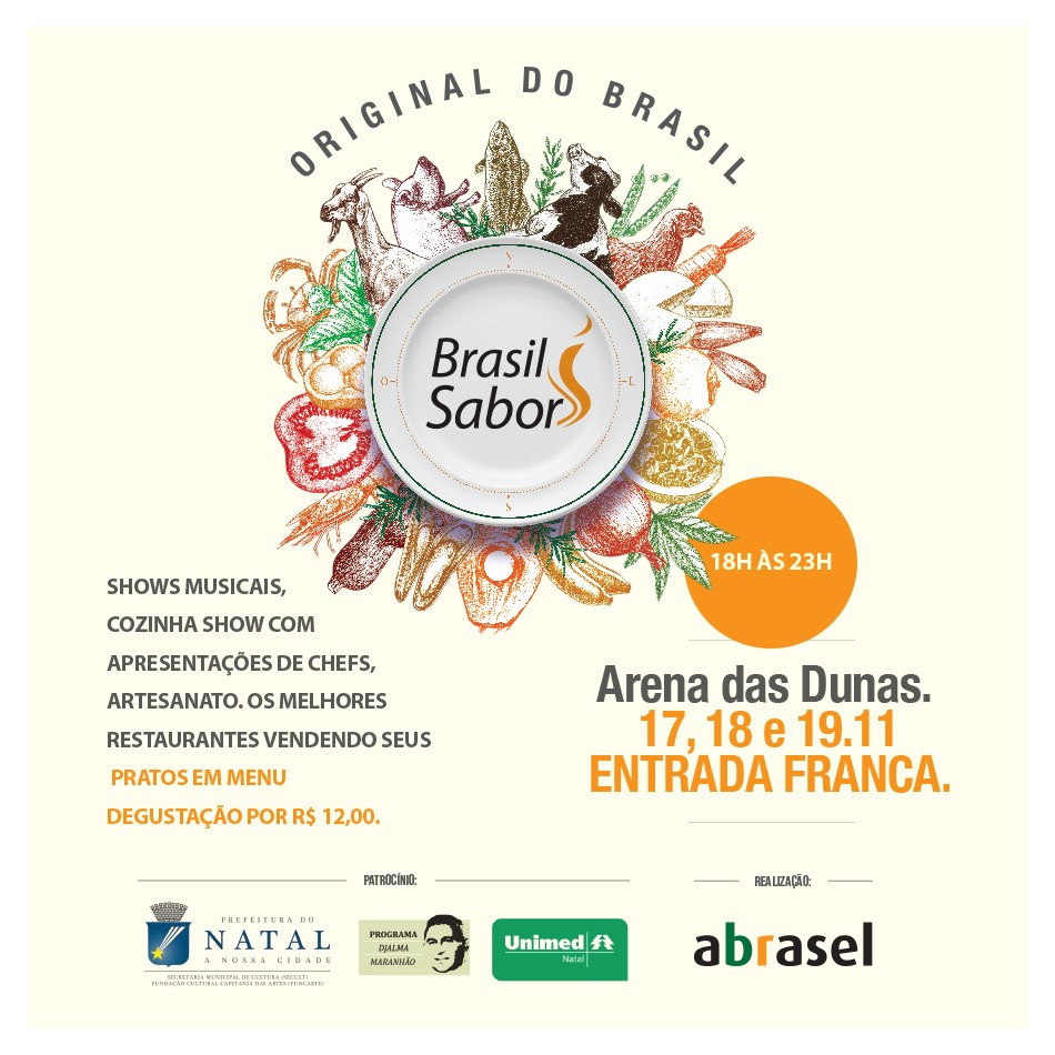 Arena Brasil Sabor chega ao Arena das Dunas neste final de semana