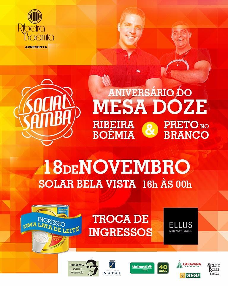 Social Samba agita o Solar Bela Vista neste sábado
