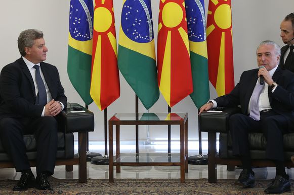 Temer recebe presidente da Macedônia e defende aumento do comércio bilateral