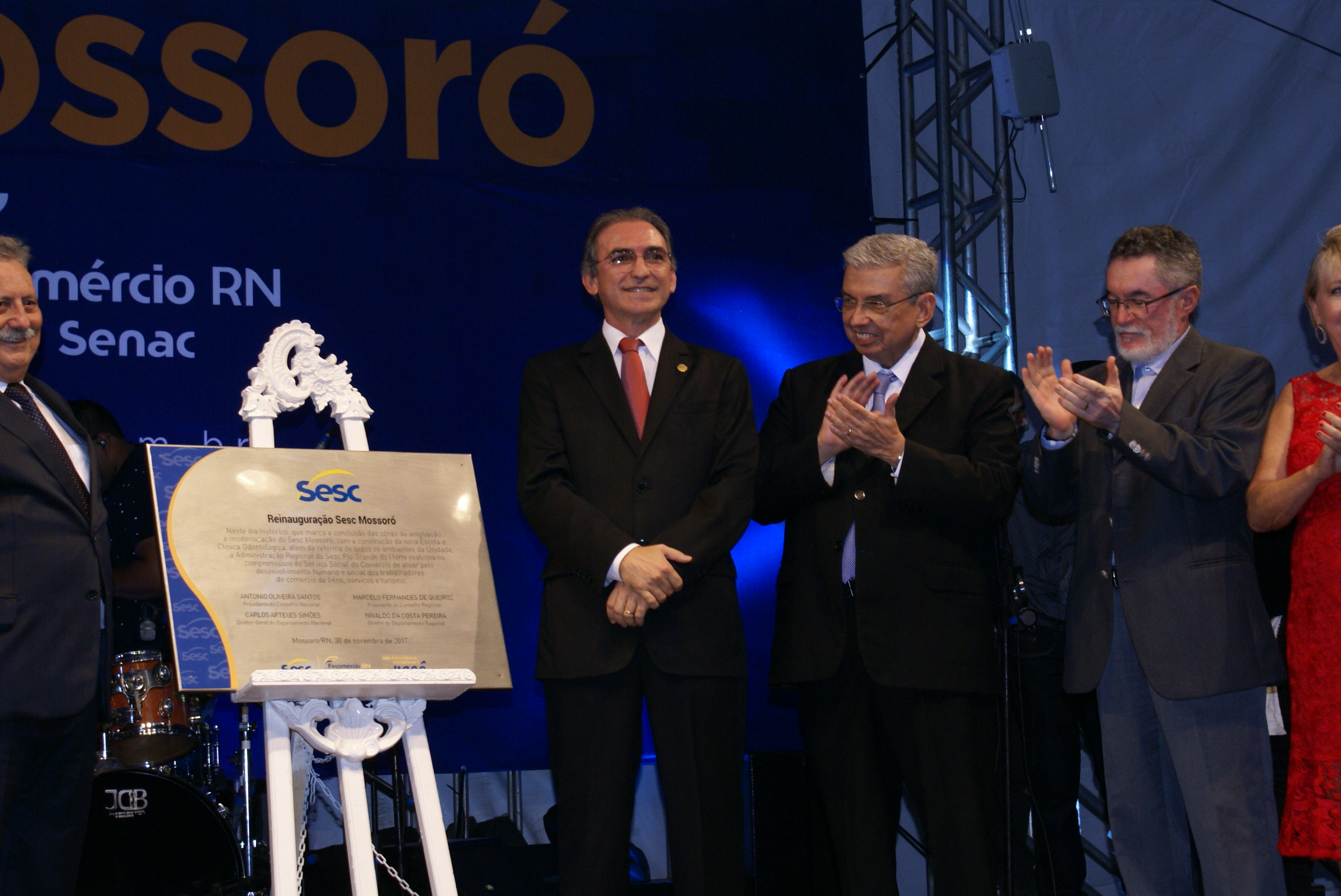 Garibaldi parabeniza Fecomércio/RN por novo prédio do SESC em Mossoró