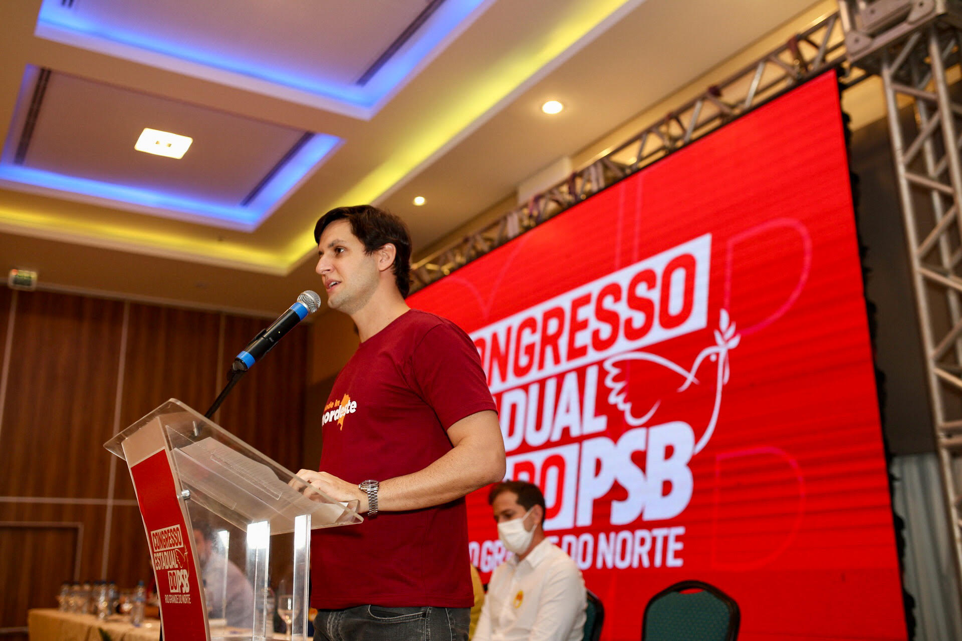 Rafael Motta é reconduzido à presidência do PSB-RN na presença de Freixo, Molon e Siqueira