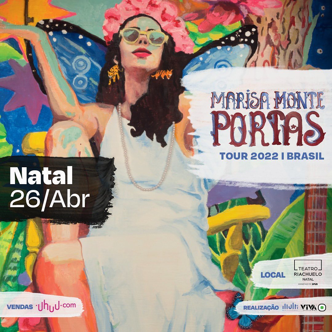 Show de Marisa Monte é transferido da Arena das Dunas para o Teatro Riachuelo por 'razões climáticas'