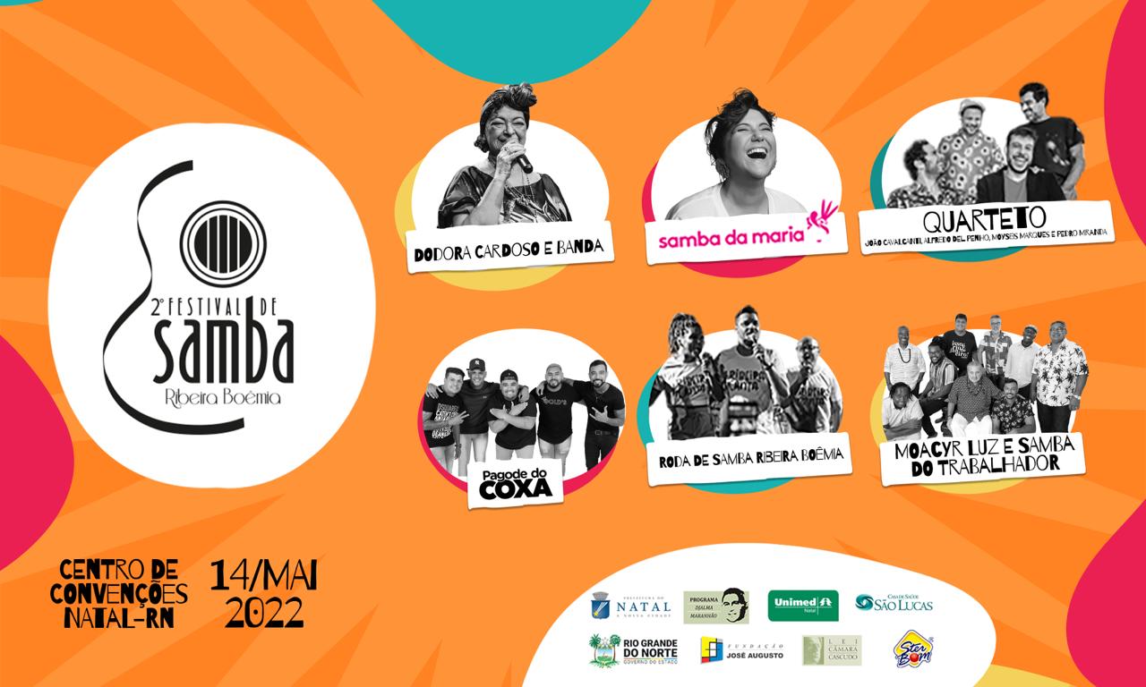 Festival de Samba Ribeira Boêmia agita o Centro de Convenções no mês de maio