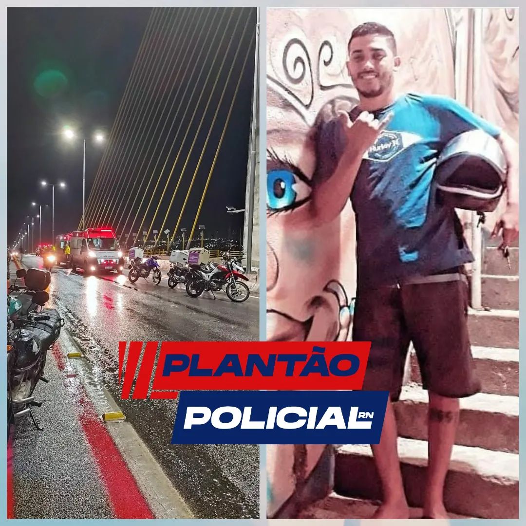 Motoboy morre após colisão com caminhão quebrado na Ponte Newton Navarro