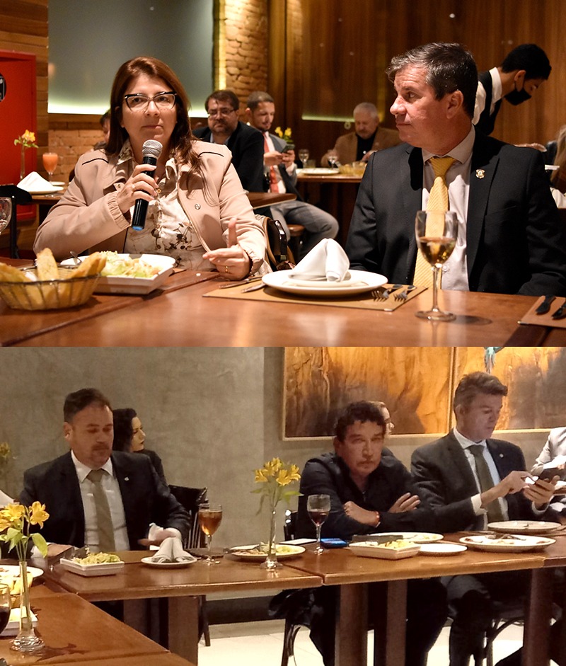 Em Brasília  Carla Dickson participa  de  jantar em prol da reestruturação das polícias