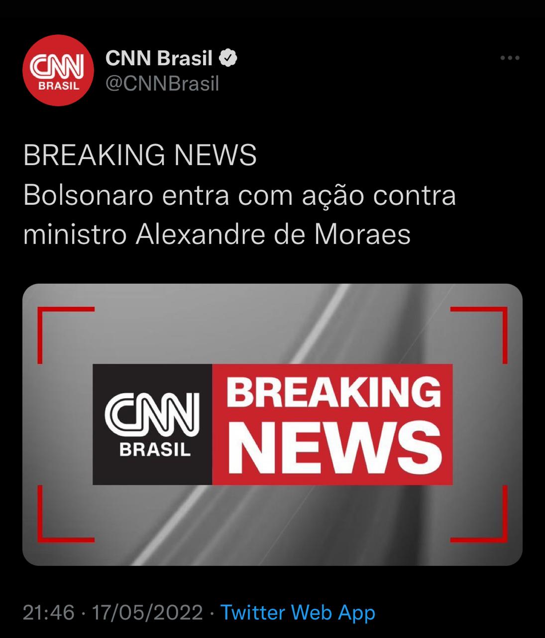 Bolsonaro entra com ação contra ministro Alexandre de Moraes 