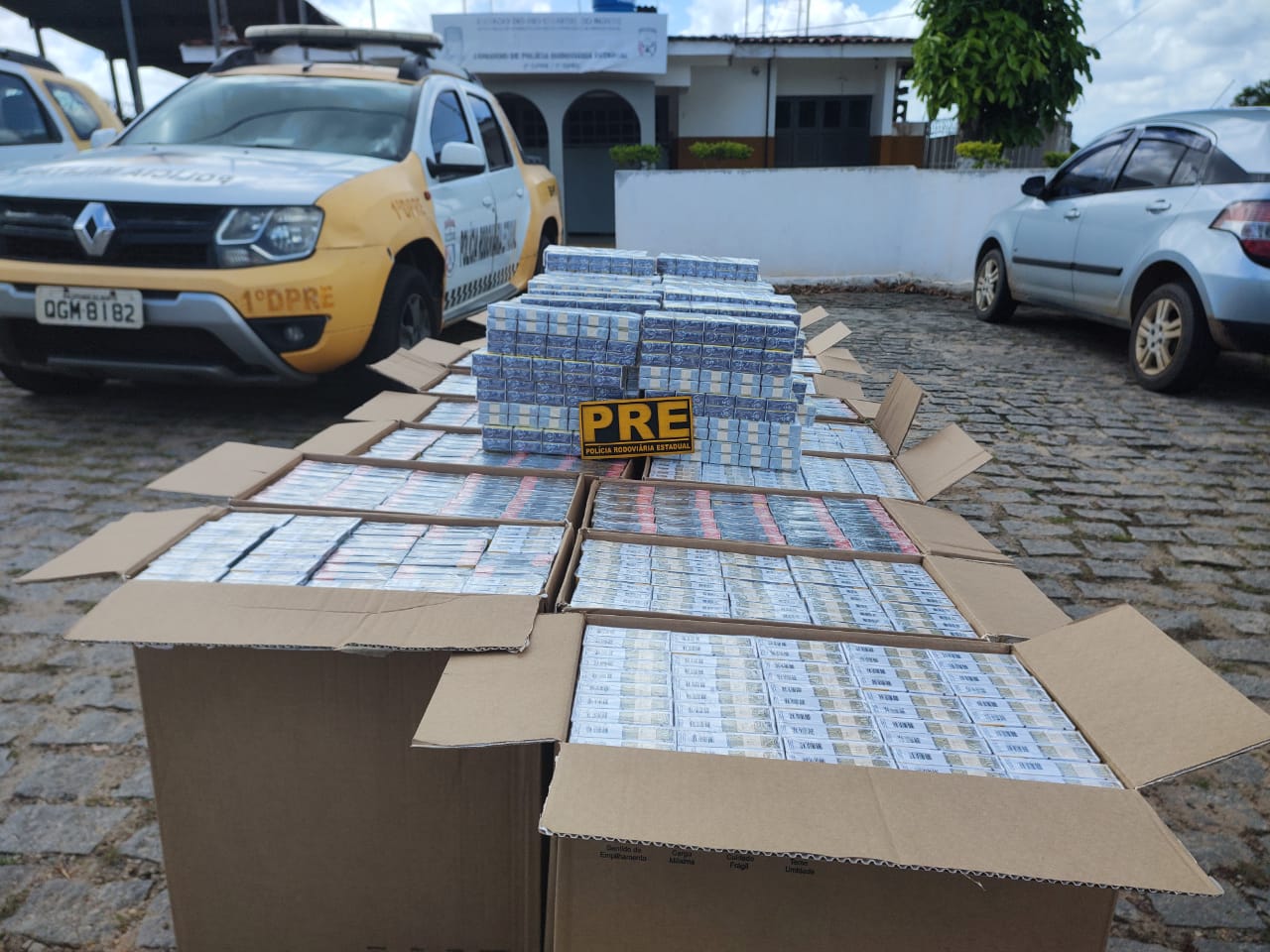Carga com 11 mil cigarros avaliados em R$ 57,5 mil é apreendida na Grande Natal