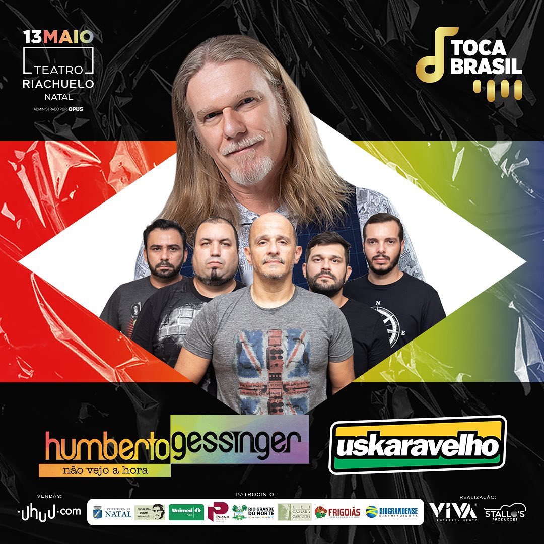 Sexta-feira tem show de Humberto Gessinger e Uskaravelho no Teatro Riachuelo