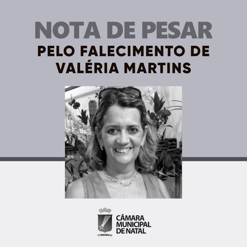 Câmara de Natal emite nota de pesar pelo falecimento da esposa do ex-vereador Edivan Martins