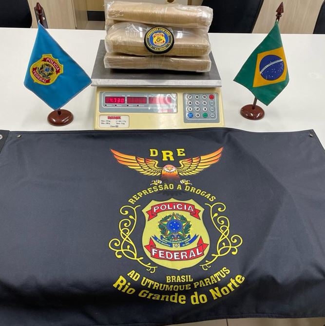 PF apreende quase 5 kg de maconha remetida via postal ao RN