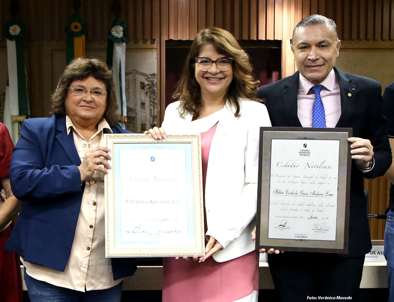Carla Dickson recebe título de “Cidadã Natalense” na Câmara Municipal de Natal
