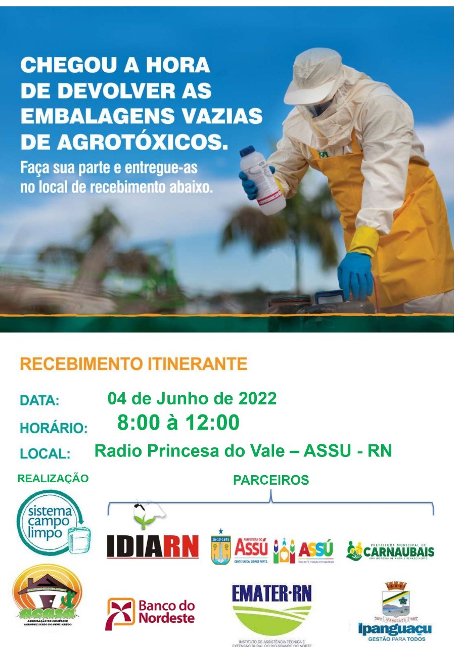 Devolução de embalagens vazias de agrotóxicos