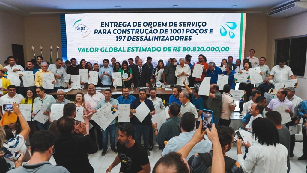 Funasa/RN reúne 126 prefeitos dos 167 municípios potiguares, e realiza a maior entrega da história do RN