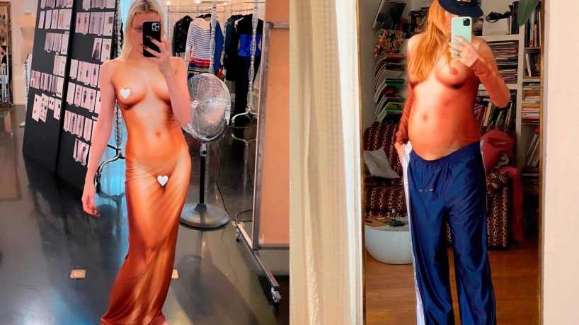 Estampa que imita corpo nu e custa R$ 3 mil faz sucesso entre famosas