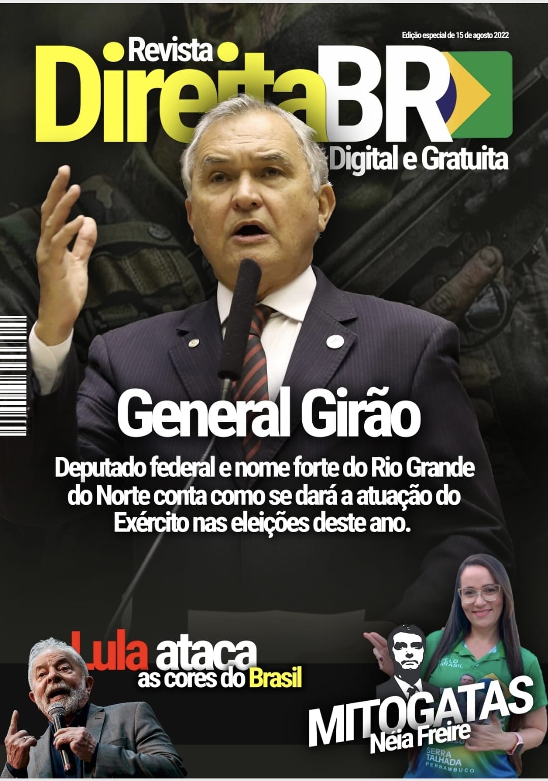 Em revista conservadora, Girão chama Barroso de "mentiroso", desqualifica Fátima Bezerra e fala sobre fraude nas eleições