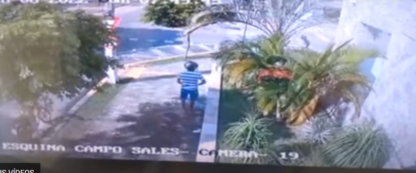 VÍDEO: Médico é assaltado na manhã deste domingo (28) quando passeava com cachorro em uma das principais ruas do bairro mais nobre da cidade