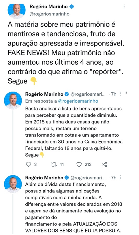 CAMPANHA DA FAKE NEWS: RN vive uma eleição onde é proibido crescer. A vítima do dia foi Rogério Marinho, amanhã pode ser Rafael Motta