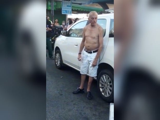 'Vovô' é preso por embriaguez ao volante após quase atropelar pessoas na Cidade Alta