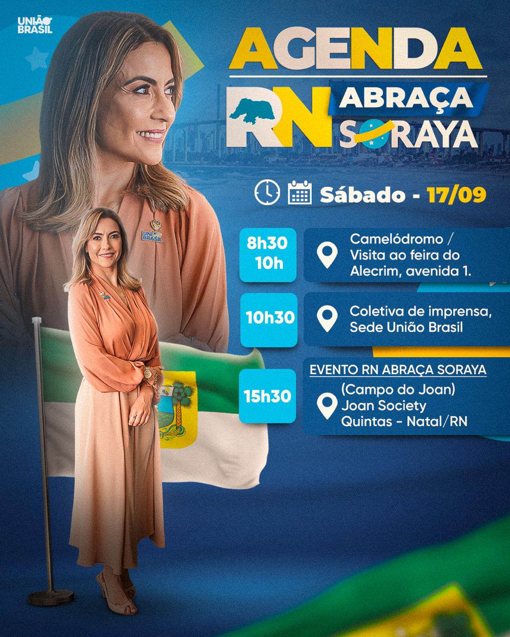 Candidata à presidência Soraya Thronicke cumpre agenda em Natal neste sábado (17)
