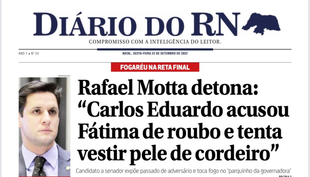 Rafael Motta detona: “Carlos Eduardo acusou Fátima de roubo e tenta vestir pele de cordeiro”