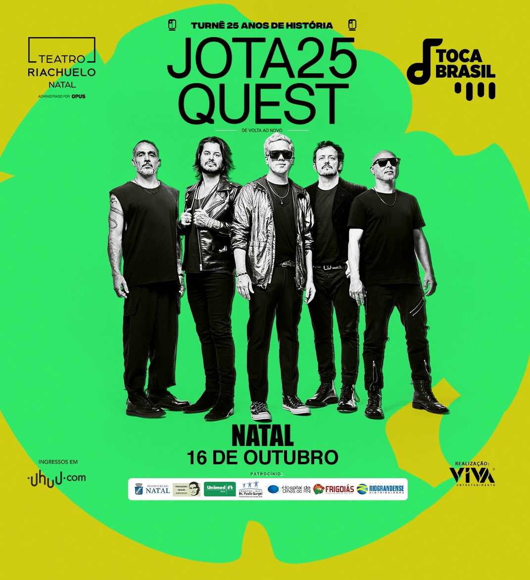 Jota Quest traz show comemorativo dos 25 anos a Natal