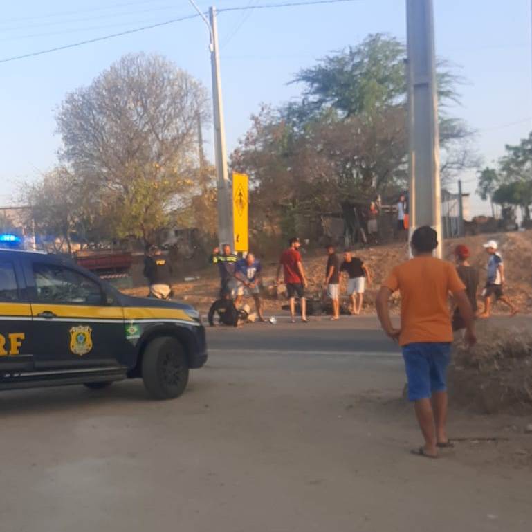 PRF atropelado por motociclista que furou blitz no Seridó tem fraturas e passa por cirurgias