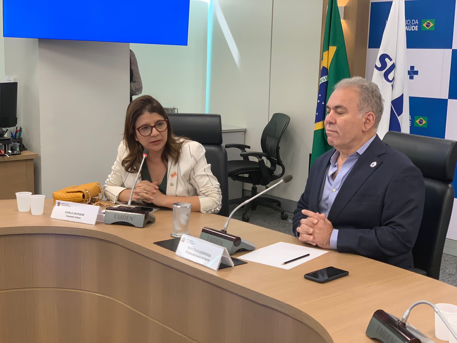 Em Brasília Carla Dickson luta pelo piso salarial dos cirurgiões-dentistas e médicos