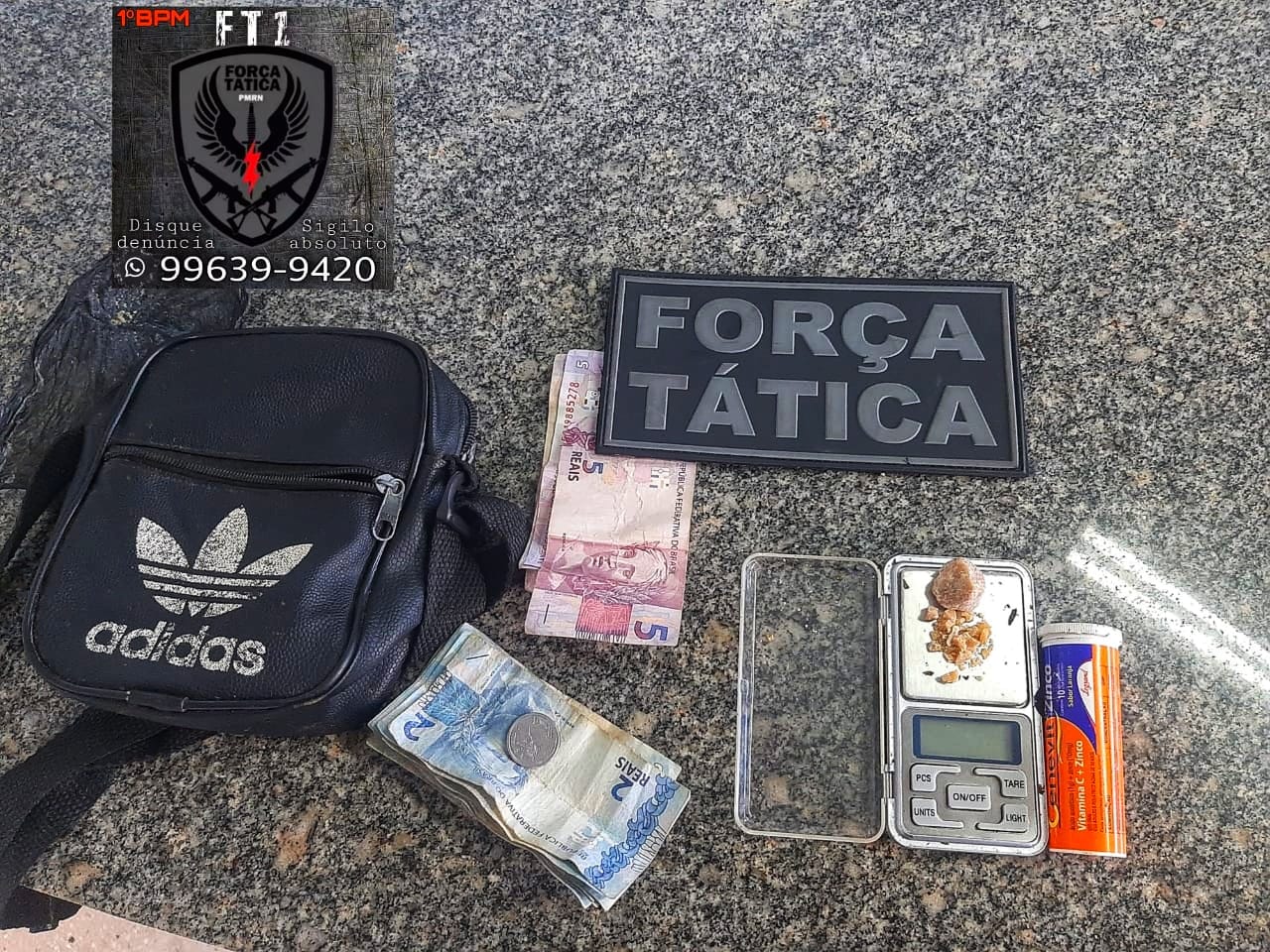 Suspeito de tráfico de drogas é preso com tornozeleira na zona Leste de Natal