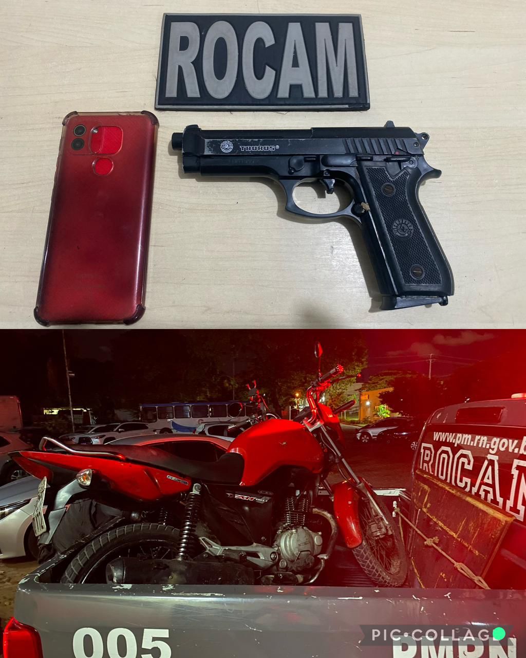 Rocam prende homem e apreende adolescente portando simulacro de arma de fogo no bairro de Lagoa Nova