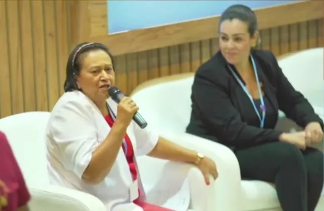 Fátima Bezerra participa de painel da COP27 e 'promete' diversificar matriz energética no RN