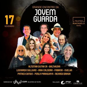 Show "Grande Encontro da Jovem Guarda" promete muita emoção dia 17 no Teatro Riachuelo