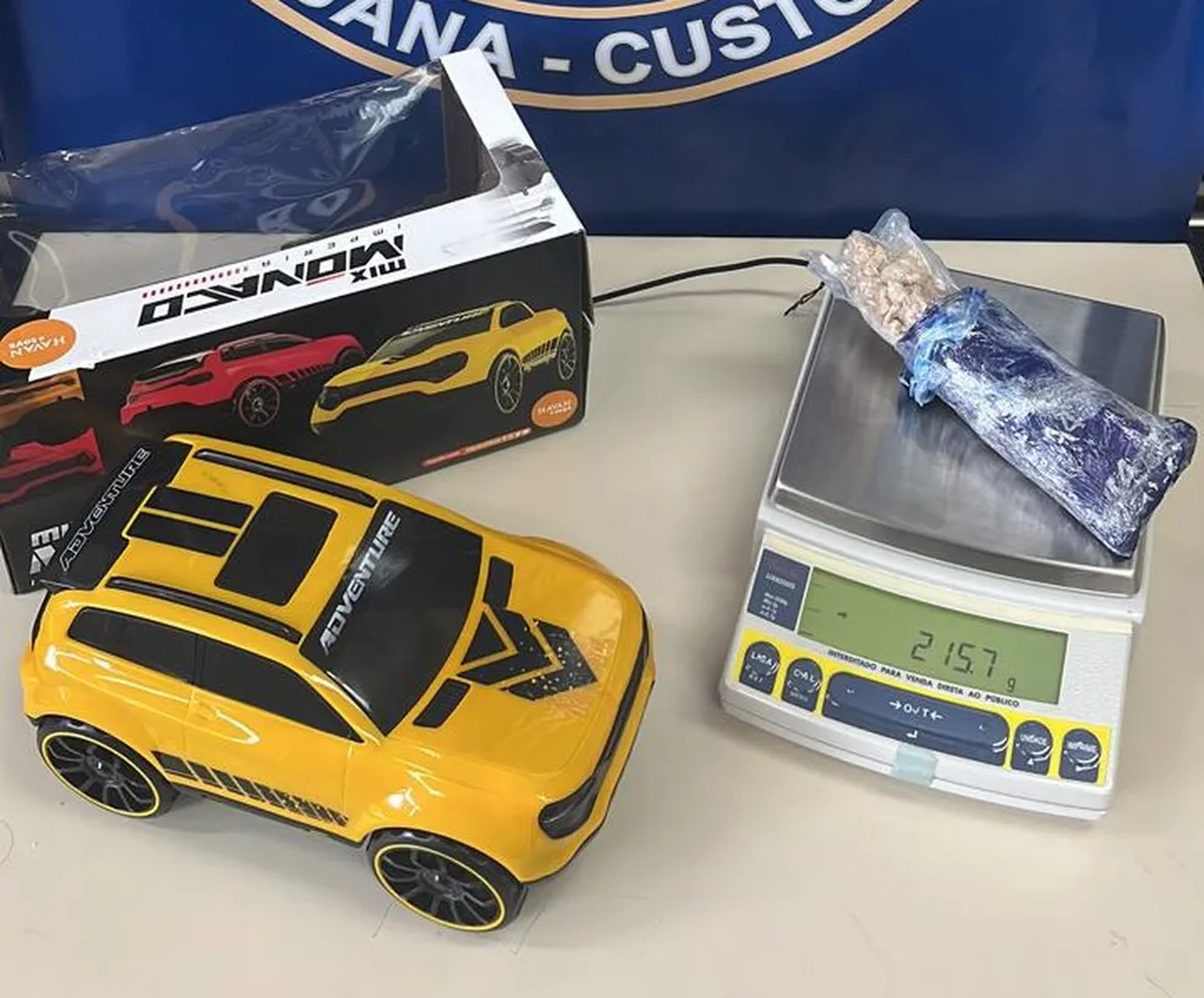 Receita Federal encontra ecstasy dentro de carrinho de brinquedo em Natal