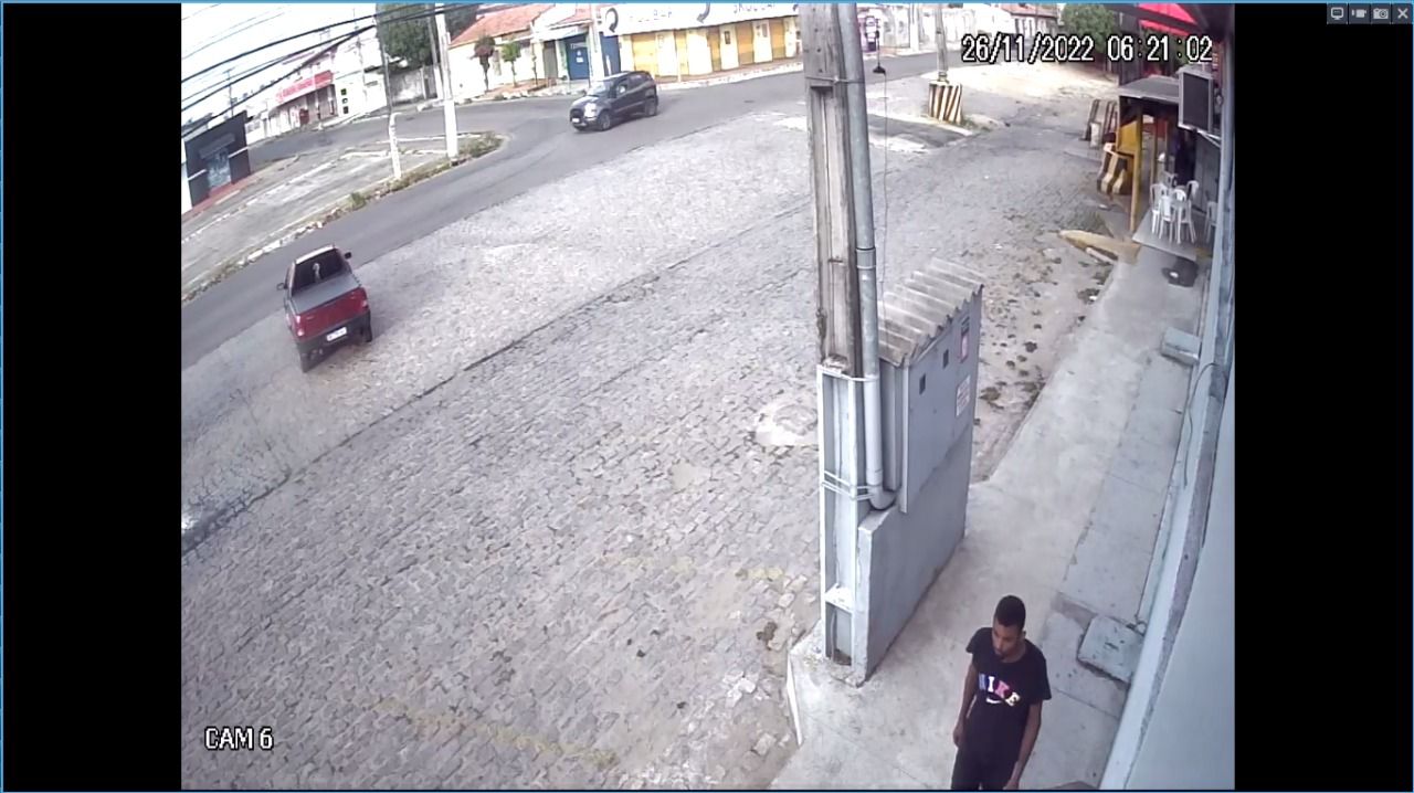Polícia Civil divulga imagens de suspeito por roubo de veículo em Natal