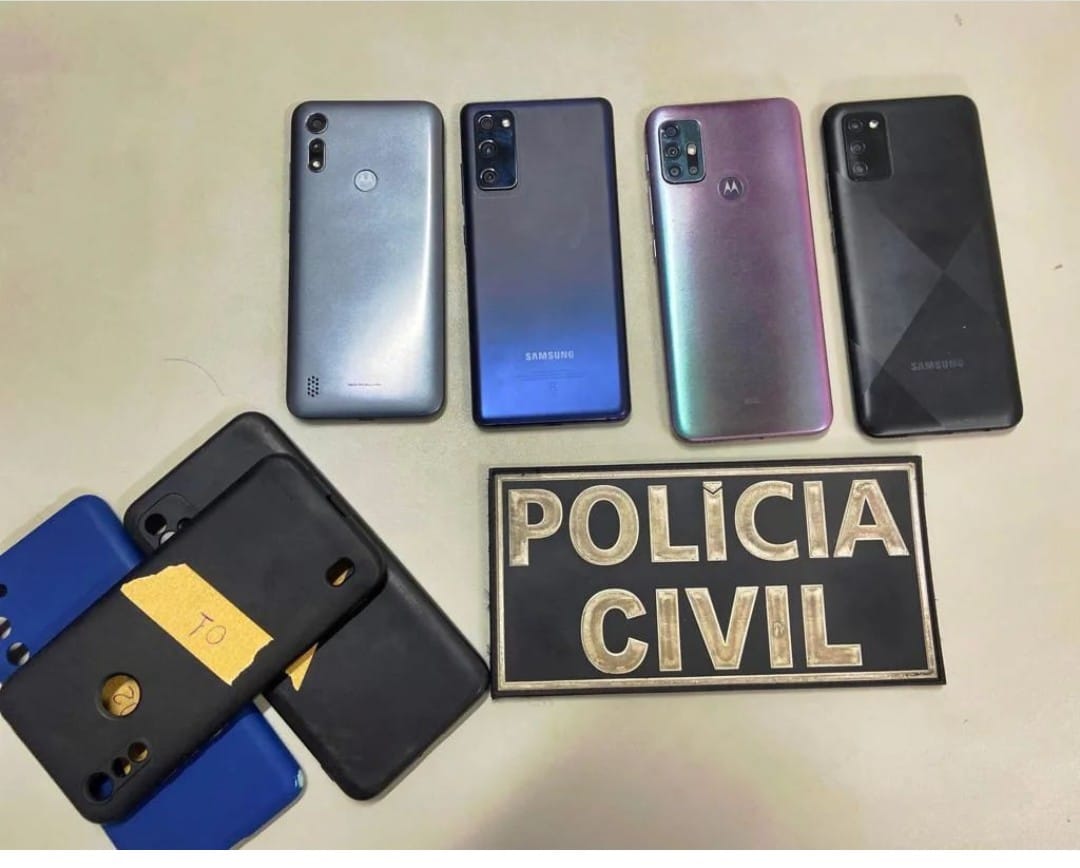 Aparelhos celulares são apreendidos pela polícia em Ceará-Mirim