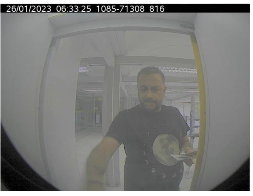 Polícia divulga imagem de suspeito de se passar por funcionário de banco e furtar idoso no RN