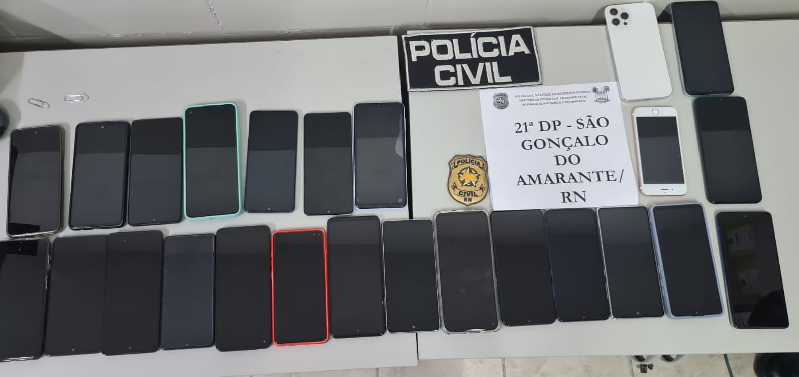 Polícia apreende 24 aparelhos celulares e prende suspeito por receptação em São Gonçalo do Amarante